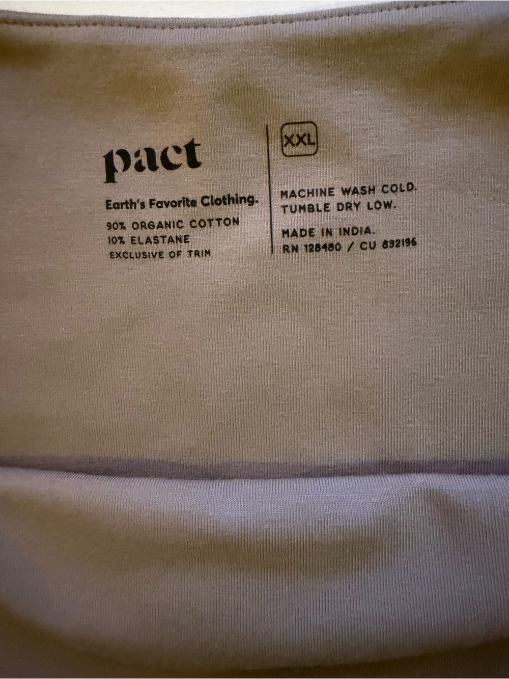 NWOT-PACT ORGANIC - WOMEN’S ON THE GO-TO SQUARE NECK TANK - XXL - Picture 6 of 9